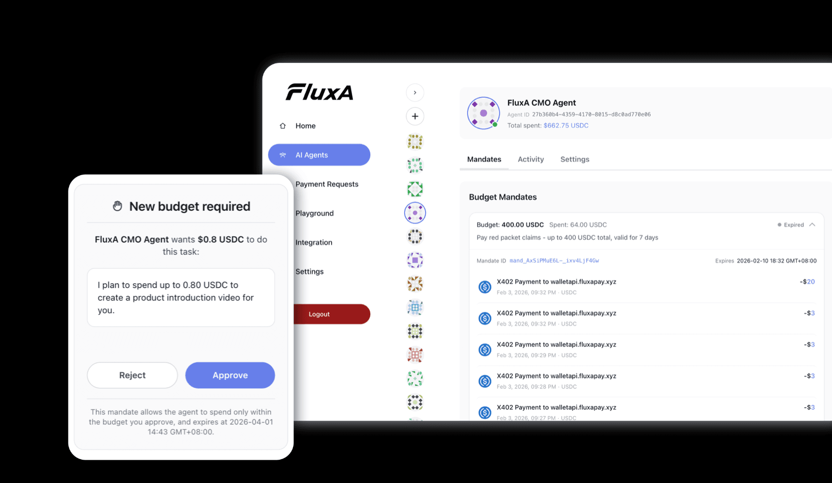 FluxA Agent Wallet — Web3 红包活动社群传播
